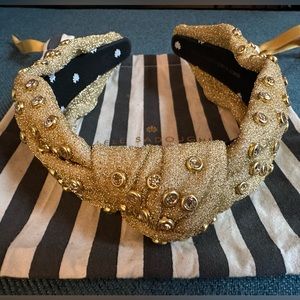 Lele Sadoughi x J Crew Gold headband